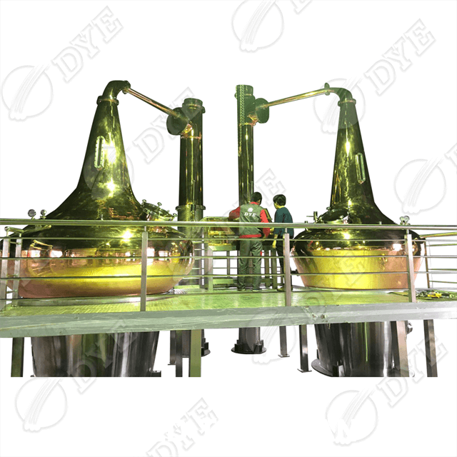 釜式蒸馏器 双壶蒸馏设备 威士忌紫铜不锈钢蒸馏器定制