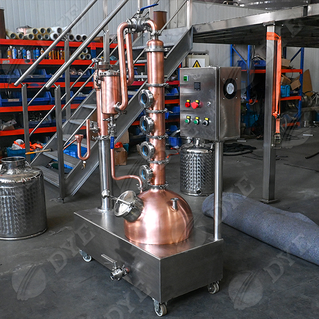 紫铜小型家庭酿造蒸馏器威士忌白兰地果酒家庭DIY