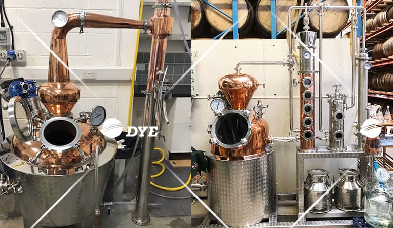 罐式蒸馏器与柱式蒸馏器 