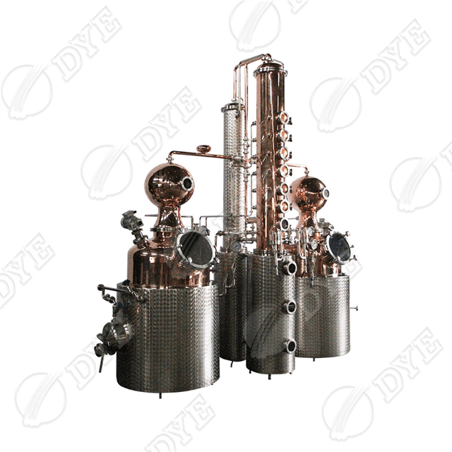 多功能塔式蒸馏器 双壶蒸馏设备 酿造设备