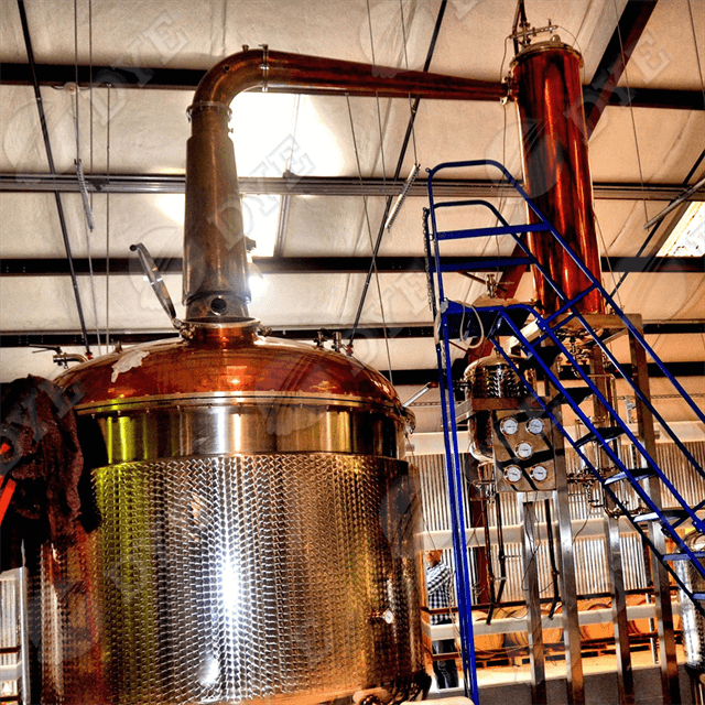 釜式蒸馏器 威士忌蒸馏设备 紫铜壶式蒸馏器 威士忌酿造产家定制